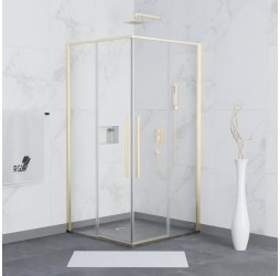Душевой уголок RGW Stilvoll SV-31G 90х90 32323199-16 профиль Золото стекло прозрачное 6 мм