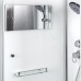 Душевая кабина AvaCan D10S AVA 100x100 стандарт, стекла матовые, профиль хром