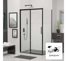 Душевой уголок RGW LE-41B (LE-12B + Z-050-2B) прозрачное cтекло цвет профиля 6 мм 34124109