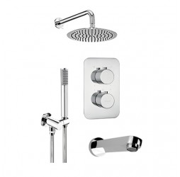 Deante Душевая система 3-х функциональная скрытого монтажа с термостатическим смесителем, хром