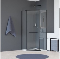 Душевой уголок, трапеция RGW HO-081-B прозрачное cтекло цвет профиля 8 мм 350608177-14