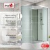 Душевая кабина AvaCan D3012RN AVA 120x80 правая, без крыши, стекла матовые, профиль хром