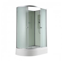 Душевая кабина Avacan D3012RN AVA 120x80 правая, без крыши, стекла матовые, профиль хром