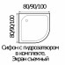 Душевой поддон акриловый полукруг RIVER WEMOR  80/15 C 800*800*150 мм