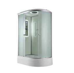 Душевая кабина Avacan D3012LLED AVA 120x80 левая, LED, стекла матовые, профиль хром
