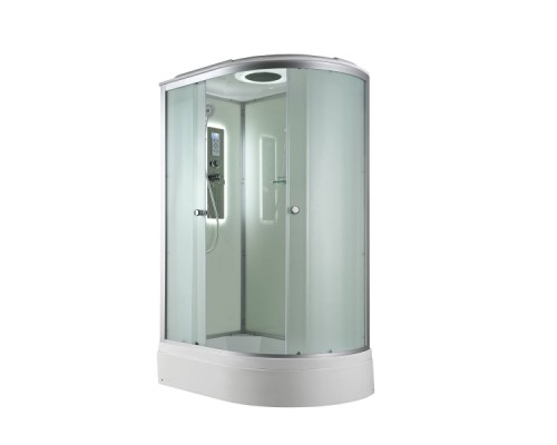 Душевая кабина AvaCan D3012LLED AVA 120x80 левая, LED, стекла матовые, профиль хром