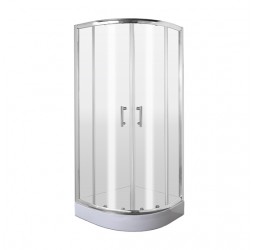 Deante Jasmin Кабина полукруглая, стекло прозрачное, 80х80х185см