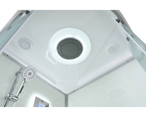 Душевая кабина Avacan D5090LED AVA 90x90 LED, стекла матовые, профиль хром