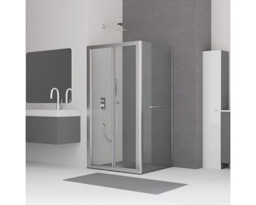 Душевой уголок RGW CL-41-1 (CL-21+Z-060-1) прозрачное cтекло цвет профиля 4 мм 040941190-0