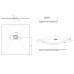 Душевой поддон Allen Brau Priority 100x90 8.31004-BGM синий матовый