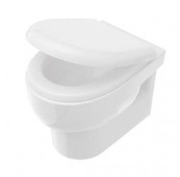 Deante Avis Унитаз подвесной безободковый с крышкой, белый