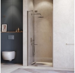 Распашная душевая дверь RGW HO-014-Gg 130*200 прозрачное стекло 8 мм 350601413-110