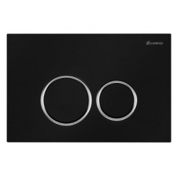 Кнопка для инсталляции Caprigo DEW-R ABS черный-хром DA001-BLACK/CRM