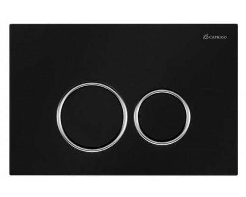 Кнопка для инсталляции Caprigo DEW-R ABS черный-хром DA001-BLACK/CRM