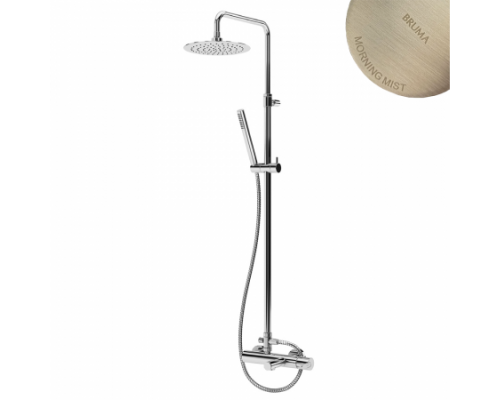 Душевая система с наливом на ванну и верхней лейкой из латуни Ø300 мм Leaf 167 283 1MM Morning Mist