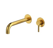 Смеситель для умывальника скрытого монтажа WHITECROSS Y Y1215GLB (брашированное золото)