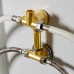 Душевая кабина AvaCan EM1580NLED+GM AVA 80x80 б/к, с LED и гидромассажем, стекла с узором, профиль хром