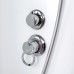 Душевая кабина AvaCan EM1580NLED+GM AVA 80x80 б/к, с LED и гидромассажем, стекла с узором, профиль хром