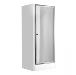 Deante Zoom Двери для ниши распашные, стекло прозрачное, 78-90*185 см