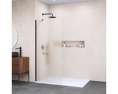 Душевая перегородка Walk-In RGW 90x195 WA-102B стекло матовое, профиль черный