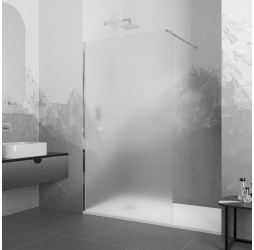Душевую перегородку RGW WA-010 неподвижное Walk In cтекло матовое, 8 мм 90*195 xром