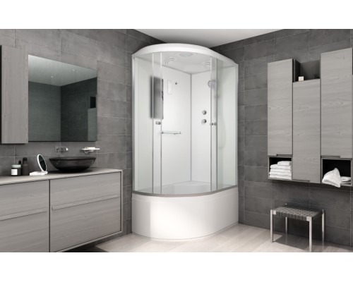 Душевая кабина AvaCan D120SR AVA 120x80 стандарт, правая, стекла матовые, профиль хром