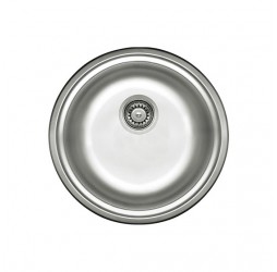 Deante Twist декор - мойка стальная 1 чаша, 435*435*170 мм + сифон