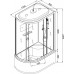 Душевая кабина AvaCan D120SREL AVA 120x80 с электрикой, правая, стекла матовые, профиль хром