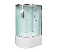 Душевая кабина Avacan D120SREL AVA 120x80 с электрикой, правая, стекла матовые, профиль хром