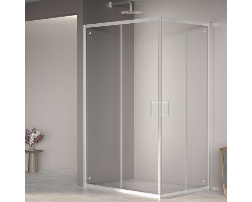 Душевой уголок, прямоугольный RGW PA-040 прозрачное стекло 6 мм цвет проф. чёрный 90*120*195 3508104092-11