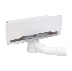 Deante Настенный (боковой) слив с решеткой без декора, L=30 см, сифон Н65