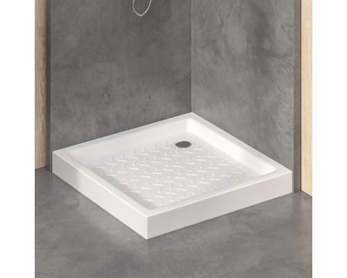 Поддон для душа квадратный керамический RGW CR белый Керамические cерия CER (70*70*100) 19170177-01