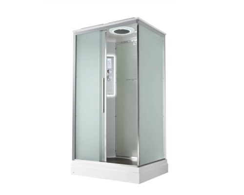 Душевая кабина AvaCan KD2912LED AVA 120x90 LED, стекла матовые, профиль хром