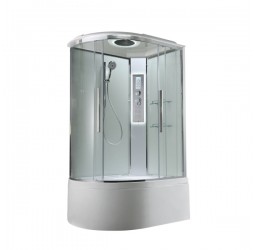 Душевая кабина Avacan EM5812RLEDT AVA 120x80 правая, LED, стекла прозрачные, профиль хром