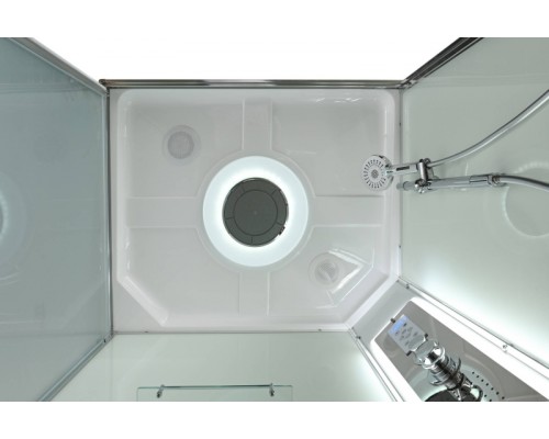 Душевая кабина AvaCan K2012LED AVA 120x90 LED, стекла прозрачные, профиль хром