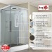 Душевая кабина AvaCan K2012LED AVA 120x90 LED, стекла прозрачные, профиль хром