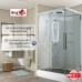 Душевая кабина AvaCan K2012LED AVA 120x90 LED, стекла прозрачные, профиль хром
