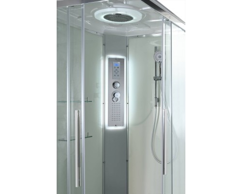 Душевая кабина AvaCan K2012LED AVA 120x90 LED, стекла прозрачные, профиль хром