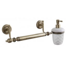 Полотенцедержатель с диспенсером Caprigo Royal 6748 c/br