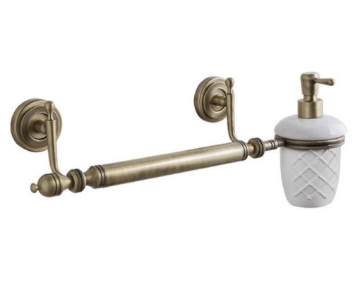 Полотенцедержатель с диспенсером Caprigo Royal 6748 c/br