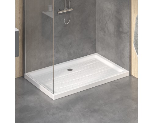 Поддон для душа прямоугольный керамический RGW CR белый Керамические cерия CER (80*100*6) 19170380-01
