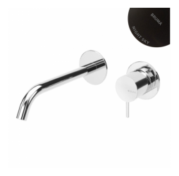 Смеситель для раковины скрытого монтажа Leaf 167 012 1NS Night sky (излив 200 мм, ручка тип 2)