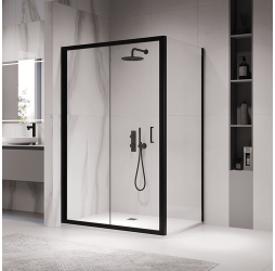 Душевой уголок RGW Passage PA-142B 80х90 060814289-14 профиль черный, стекло прозрачное