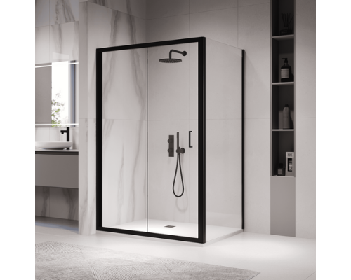 Душевой уголок RGW Passage PA-142B 80х90 060814289-14 профиль черный, стекло прозрачное