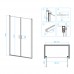 Душевая дверь RGW Leipzig 90x195 LE-06 стекло прозрачное, профиль хром 06120609-11