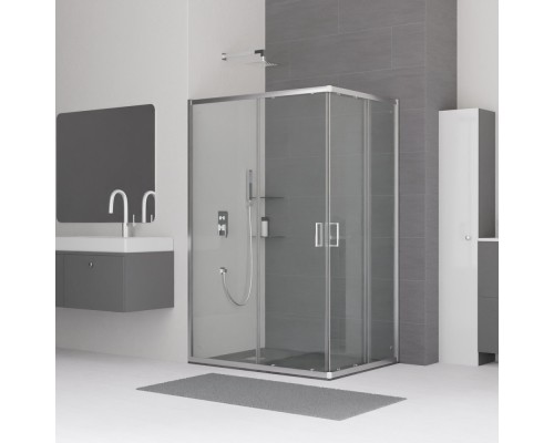 Душевой уголок, прямоугольный RGW CL-44 прозрачное стекло 5 мм цвет проф. хром 90*100*185 32094490-11