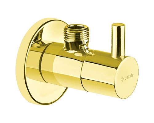 Deante Gold Кран угловой с керамическим картриджем, золото