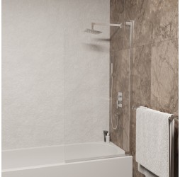 Раздвижная шторка на ванну RGW SC-01 80*150 прозрачное стекло 8 мм 03110108-11