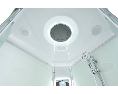 Душевая кабина Avacan EM3090LED AVA 90x90 LED, стекла матовые, профиль хром