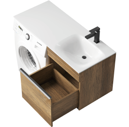 aqwella Тумба под умывальник 115x50 Terra Прямоугольная цвет дерево тёмное TER01051DB+FOR.11.04.D-R